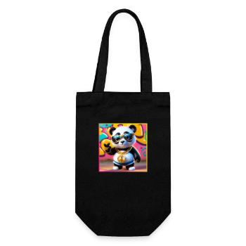 Cool Panda - Gift Bag for Bottles - black - Front