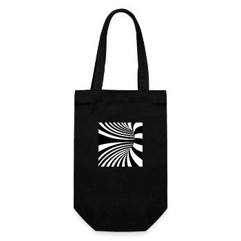 Hypnotic Black and White Art - Gift Bag for Bottles - black - Front