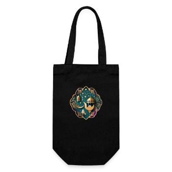 Ramadan Gift Eid Mubarak Islam Allah Muslim - Gift Bag for Bottles - black - Front