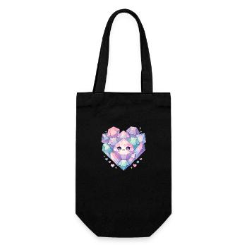 Crystals - Gift Bag for Bottles - black - Front