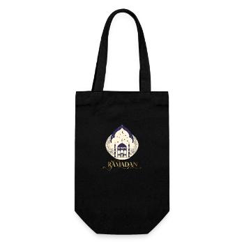 Ramadan Gift Eid Mubarak Islam Allah Muslim - Gift Bag for Bottles - black - Front