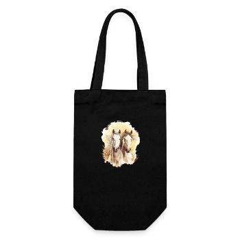 Horses Horses - Horse Horse - Rider Rider - Gift Bag for Bottles - black - Front