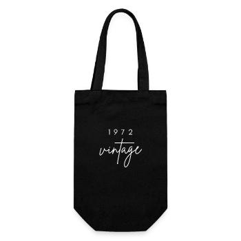 Anniversaire 1972 vintage - Sac à bouteille - noir - Devant