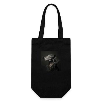Black Animals - Old Dog - Gift Bag for Bottles - black - Front
