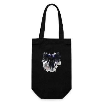 Dunkler Engel T-Shirt – Mystisches Fantasy-Design - Geschenkbeutel für Flaschen - Schwarz - Vorne