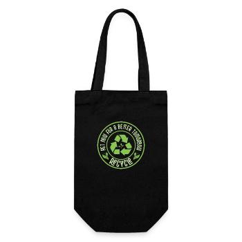 Agissez maintenant pour un avenir meilleur. Recycler le Jour de la Terre P - Sac à bouteille - noir - Devant