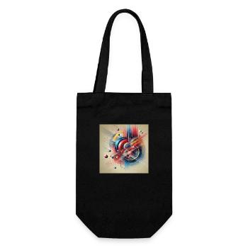 Colours in motion - Gift Bag for Bottles - black - Front