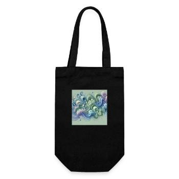 Flowing harmony - Gift Bag for Bottles - black - Front