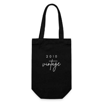 Anniversaire 2010 vintage - Sac à bouteille - noir - Devant