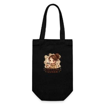 COFFEE GIRL - Gift Bag for Bottles - black - Front