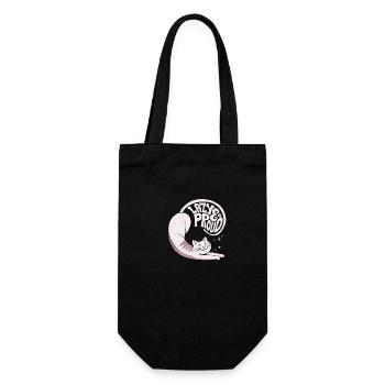 Lazy y Proud Cats - Gift Bag for Bottles - black - Front