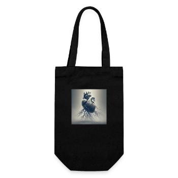 Rooted - Gift Bag for Bottles - black - Front