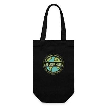 Protéger notre planète Journée de la Terre P - Sac à bouteille - noir - Devant