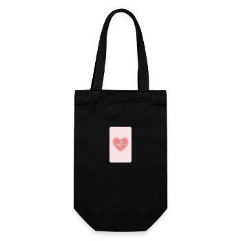 Happy Valentines Day - Geschenkbeutel für Flaschen - Schwarz - Vorne