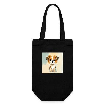 Cute Australian Shepherd - Gift Bag for Bottles - black - Front