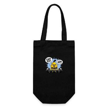 Easy Peasy Lemon Squeezy - Funny Lemon Gym Workout - Gift Bag for Bottles - black - Front
