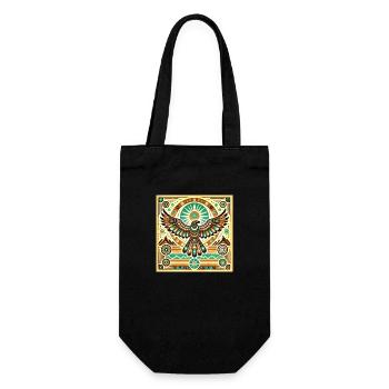 Eagle Power Animal - Gift Bag for Bottles - black - Front