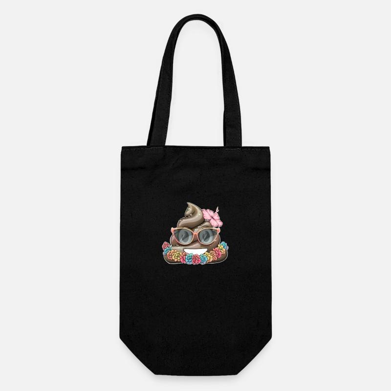 Hawaï tas de caca - Sac à bouteille - noir