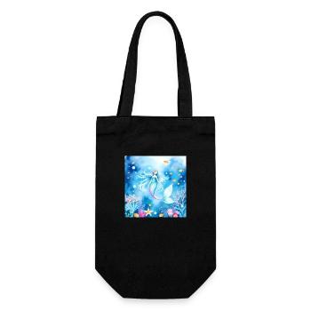 Ethereal Mermaid: A Dreamlike Journey Through - Gift Bag for Bottles - black - Front