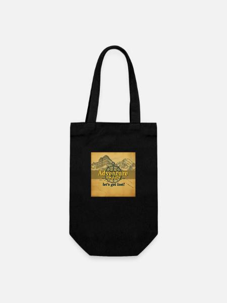 L’aventure vous attend Vintage Map Travel Explorer - Sac à bouteille - noir