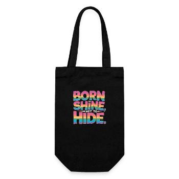 Born To Shine : Ne pas se cacher : le mois de la fierté gaie LGBTQ - Sac à bouteille - noir - Devant