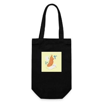 Fuchs - Geschenkbeutel für Flaschen - Schwarz - Vorne