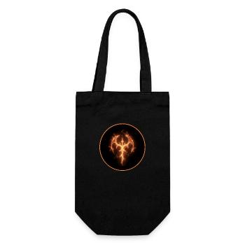 Fire Shield Symbol - Gift Bag for Bottles - black - Front
