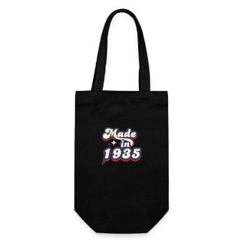 Hergestellt im 1935 Retro - Geschenkbeutel für Flaschen - Schwarz - Vorne