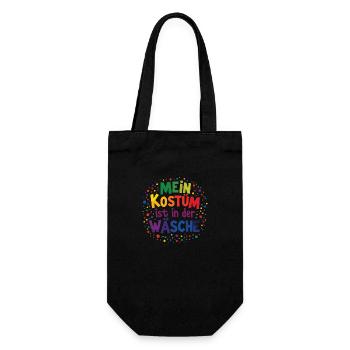 Mein Kostüm ist in der Wäsche - Geschenkbeutel für Flaschen - Schwarz - Vorne