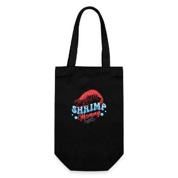Shrimp Mommy Seafood Shrimp Lover - Gift Bag for Bottles - black - Front