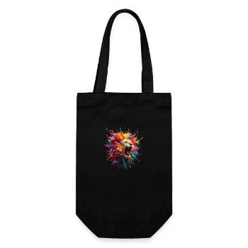 Bombe de couleur lion - Sac à bouteille - noir - Devant