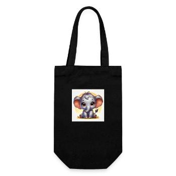 Elephant Baby - Gift Bag for Bottles - black - Front