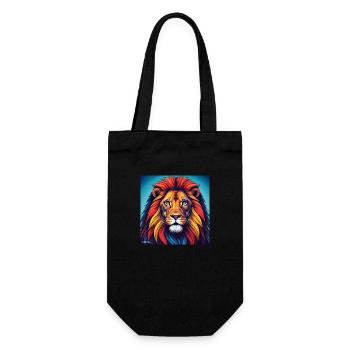 Lion Gemini - Gift Bag for Bottles - black - Front