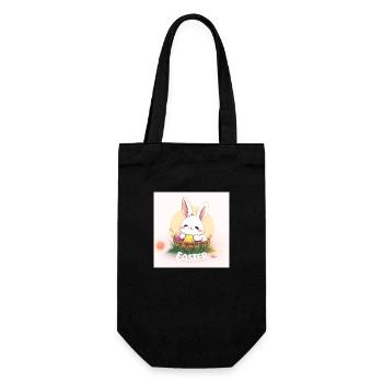 Osterglück - Geschenkbeutel für Flaschen - Schwarz - Vorne