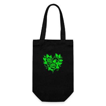 The Beauty Of The Red Rose A Timeless Symbol Love - Gift Bag for Bottles - black - Front