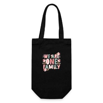 🌈 We Are One Family - T-shirt 🌈 Unité Coloré - Sac à bouteille - noir - Devant