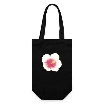 hibiscus flower - Gift Bag for Bottles - black - Front