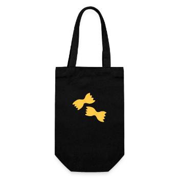 Pâtes farfalle - Sac à bouteille - noir - Devant