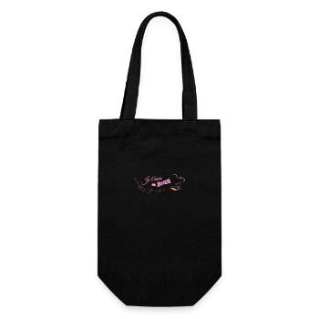 JE T'AIME EN SUCRÉ ! (amour, cuisine) - Sac à bouteille - noir - Devant