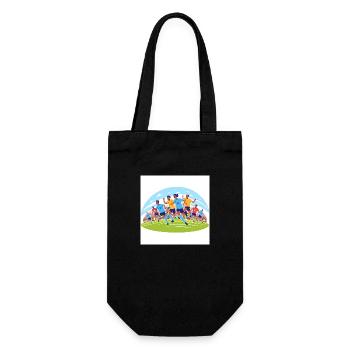 Football - Gift Bag for Bottles - black - Front