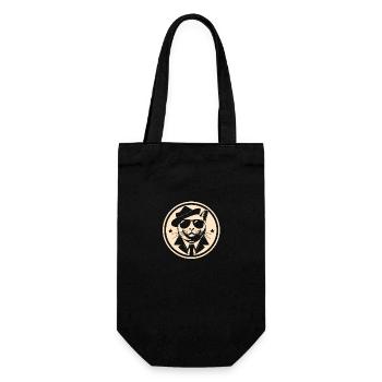 Chat gangster - Sac à bouteille - noir - Devant