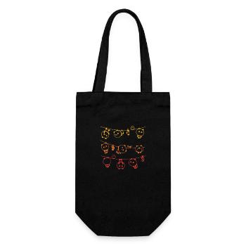 Funny Panda Panda Bear Saying Monday Gift - Gift Bag for Bottles - black - Front