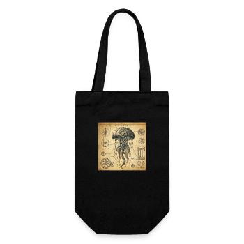 Mechanic Jellyfish - Geschenkbeutel für Flaschen - Schwarz - Vorne
