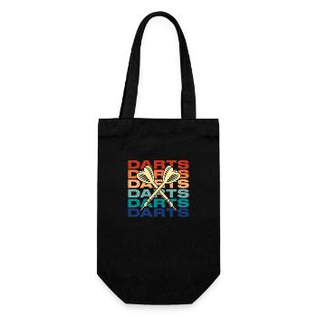 Darts Darts Darts Sport Dartboard Gift - Gift Bag for Bottles - black - Front