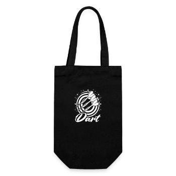 Darts Dart Saying Javelin Sports Gift Idea - Gift Bag for Bottles - black - Front