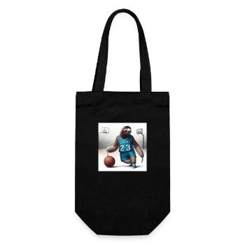 Faultier Basketball Tramp 23 - Geschenkbeutel für Flaschen - Schwarz - Vorne