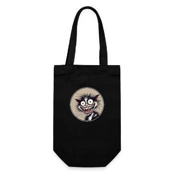 Crazy Cat - Gift Bag for Bottles - black - Front