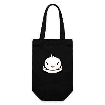 Bird Evil Bottom Hole Middle Finger Show Bad Boy - Gift Bag for Bottles - black - Front