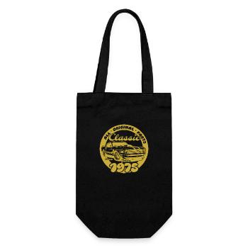50th Birthday - Classic Musclecar 06/1975 - Gift Bag for Bottles - black - Front