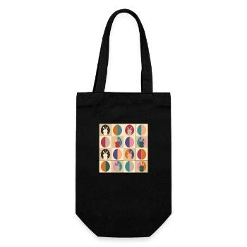 Ostereier Design No.03 - Geschenkbeutel für Flaschen - Schwarz - Vorne